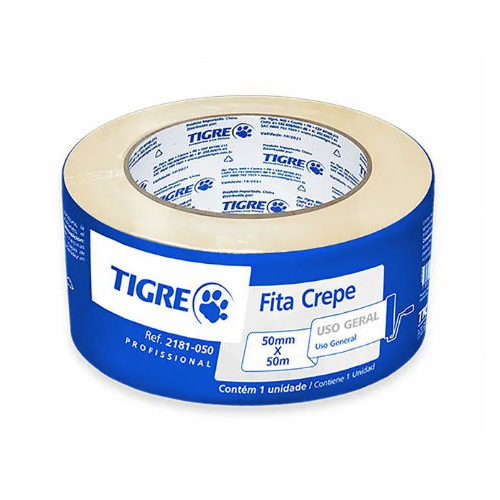 Fita Crepe de 48mm x 50m Tigre